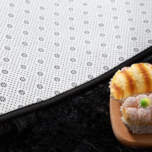 Antrese Shag Black Area Rug